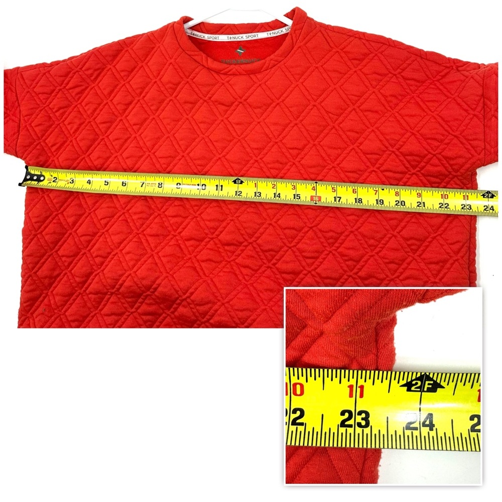 Tuckernuck Sport Ally Quilted Sweatshirt Womens XS/S Swing Crew Pullover Comfy - Picture 9 of 11